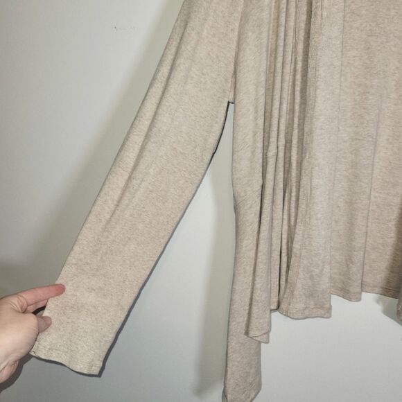 Talbots Modal Asymmetrical Open Cardigan Sweater XL - Picture 4 of 10